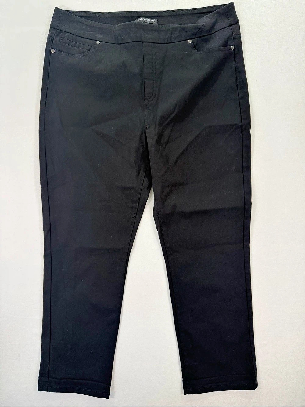 Mario Serrani Black Straight Leg Pants Size Large
